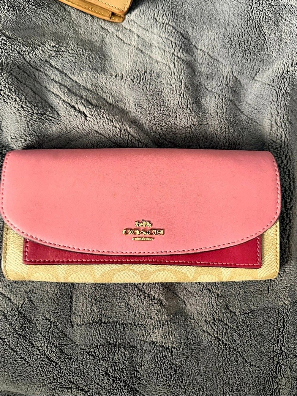 Coach Pink & Brown Wallet